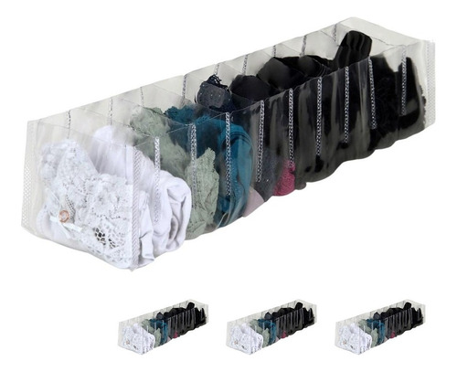 Kit Com 3 Colmeias Organizadoras Pp - Colmeias Cor Transparente