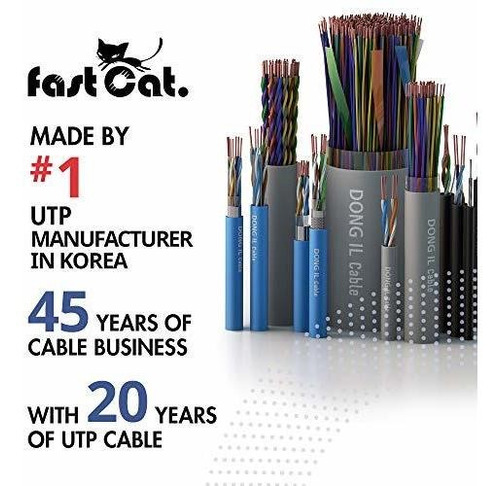 Cat6 Cable Ethernet Pie Cobre Aislado No Blindado Internet Y