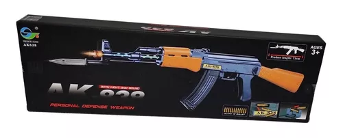 Arminha Brinquedo Com Som E Luzes Ak-838 Soud Gun 73cm