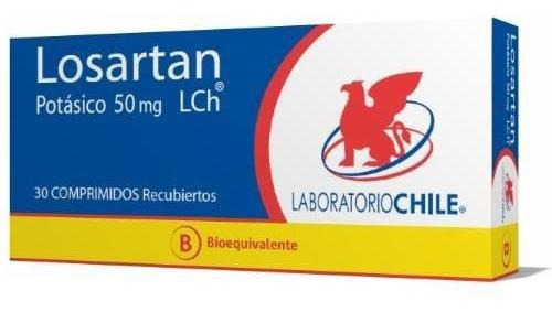 Losartan Potasico 50 Mg 30 Comprimidos