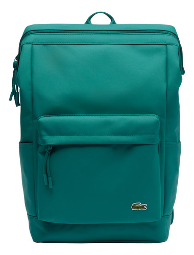 Mochila Rectangular Verde Lacoste Verde Liso