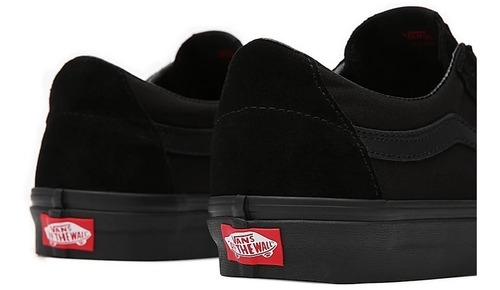 Imagen 7 de 9 de Zapatillas Vans Modelo Sk8 Low Negro Negro Exclusivas