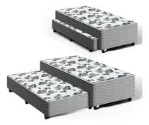 Comprar Cama Box Solteiro + Colchão De Espuma C\u002F Auxiliar De Molas