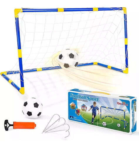 Arco De Fútbol Niños Set Infantil Cancha De Futbol Xl 