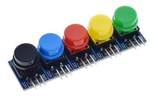 Pulsadores De Colores  5 Unidades 12x12mm Arduino