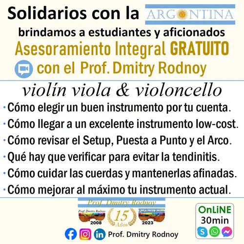 Prof. Dmitry Rodnoy Luthier Violin Violoncello Viola & Arcos