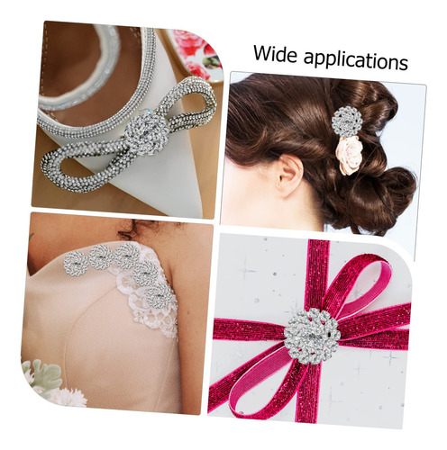 Bridal 24 Piezas Hebilla De Diamantes De Imitación Botones