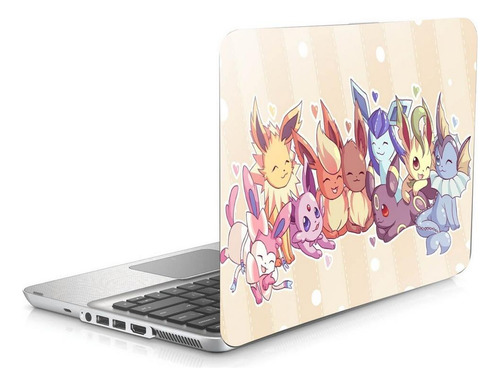 Skin Adesivo Para Notebook 15 Pokémon Eevee Eveelutions B2