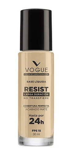 Base Maquillaje Liquida Larga Duracion Vogue Resist Fps15