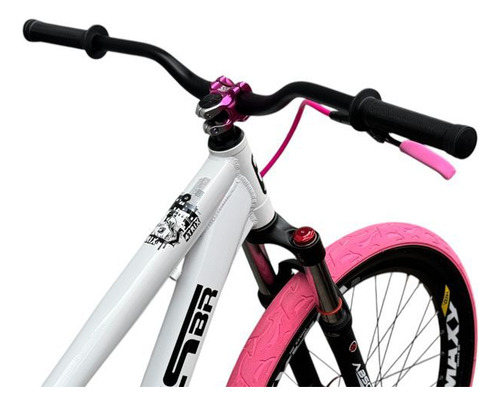 Bicicleta Gios 4trix Branca/rosa 26 Single Wheeling/grau