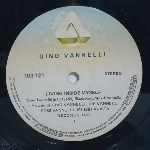 Imagem 3 de 4 de Gino Vannelli 1981 Living Inside Myself Compacto