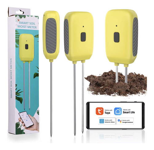 Medidor Suelo Inteligente Bluetooth 2en1 Humedad Temperatura