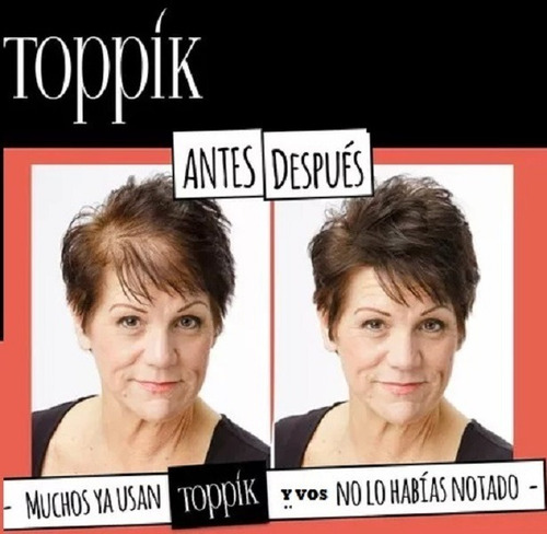 Imagen 8 de 9 de Pack Toppik Microfibras De Queratina + Aplicador Difusor