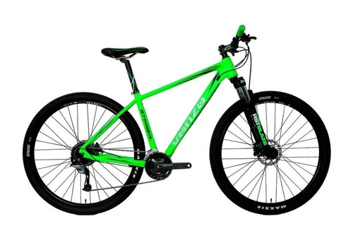 Mountain bike Venzo Stinger R29 20" 27v frenos de disco hidráulico color verde  