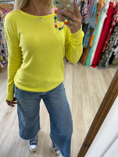 Imagen 9 de 10 de Sweaters De Hilo Colores Mujer The Big Shop