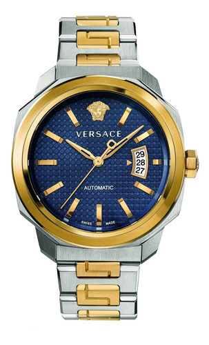 Reloj Hombre Versace Vag030016 Automático Pulso Bicolor En