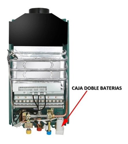 Caja Doble  Baterias Calentador A Gas Instantaneo