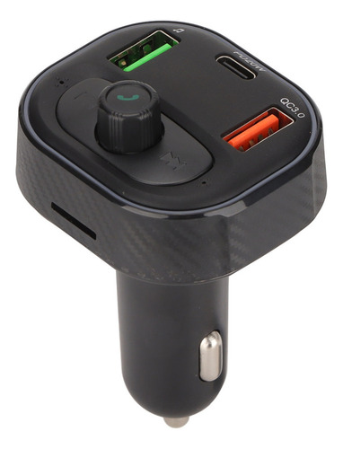Cargador De Coche Multifunción De Estilo De Fibra De Carbono