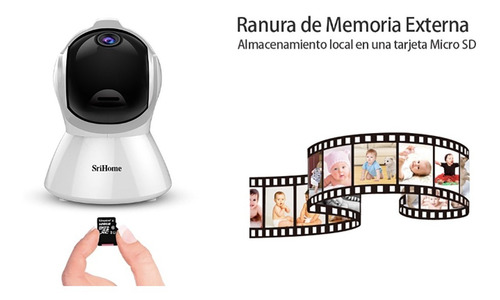 Camara Inalambrica Wifi Ip Robot Full Hd Ptz Hasta 128gb