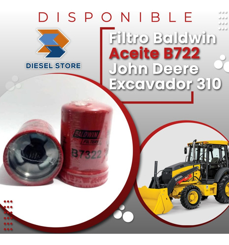 Filtro Aceite B722 John Deere 310