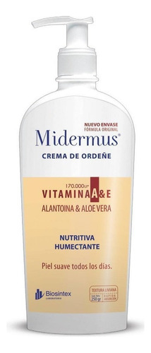  Midermus Crema De Ordeñe Vitamina A & E X 250g