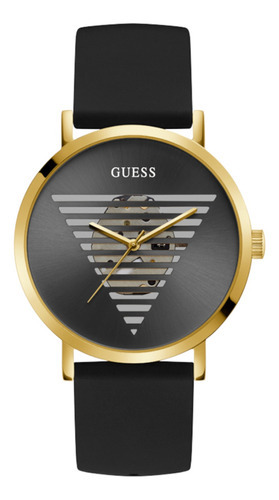 Reloj Guess Hombre Caballero Casual Idol Color De La Correa Negro Color Del Bisel Negro Color Del Fondo Negro