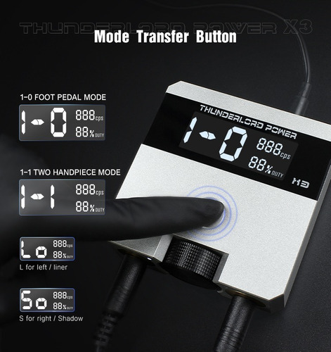 Fuente De Poder 3a Para Tatuar Calidad Premium Color Plateado