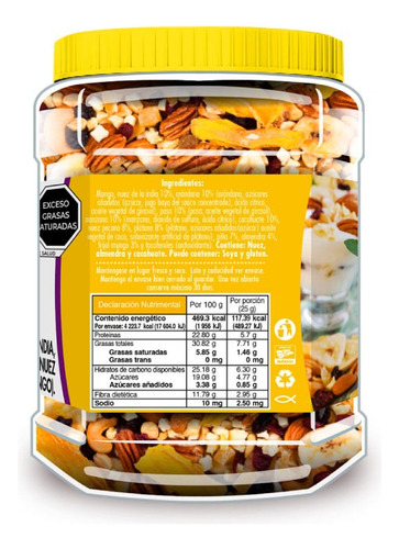 Nueces Y Frutos Secos Granut Mix 900g Envasado