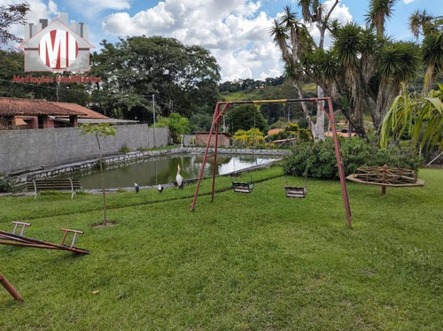 Chácara Maravilhosa Com 03 Dormitórios, Piscina, Espaço Gourmet, Pomar, Lago, À Venda, 4500 M² Por R$ 530.000 - Zona Rural - Pinhalzinho/sp - Ch0919