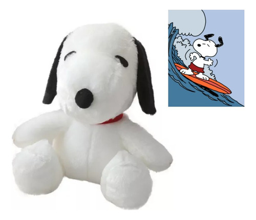 Snoopy Sentado, Funda De Almohada Para Muñeca Sobre La Cama,