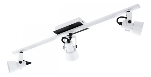 Foco Sobre Puesto Eglo Trillo 3 Focos Led, Lampara De Techo