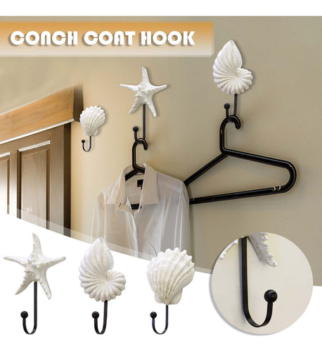 Perchero De Resina Para Colgar En La Pared, Estilo Mediterrá