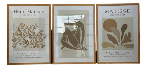 Cuadro Matisse Decorativo Moderno Set X3