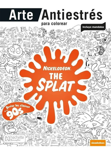 Libro The Splat Colorear 90s Nickelodeon Español