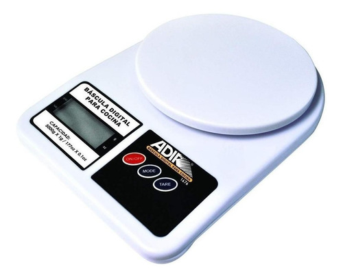 Báscula De Cocina Digital Adir 1676 Pesa Hasta 5kg Blanca 81