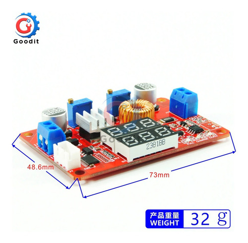 Convertidor Dc-dc Buck Ajustable 1.25 - 32 V 8a 8 Amper 200w