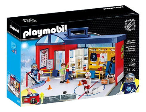 Estadio Maletín 9293 Nhl Portatíl Multicolor Playmobil 71 Generico