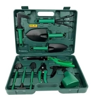 Imagen 2 de 4 de Kit De Jardinería/huerta Set Herramientas Con Maletin 11 Pcs