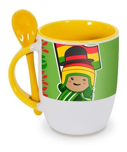 Taza - Tazón Mug De Bolita. De Bolivia. Regalo Con Amor