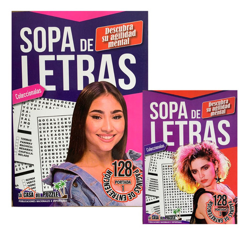 Sopa De Letras Coleccionable Pack De 4 Libros De 128 Páginas