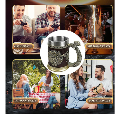 Tazas Vikingas Para Hombres Taza De Jarra Taza Fría De Café