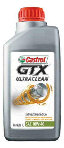 Oleo Castrol Gtx Ultraclean Semi Sintetico 10w40 Motor