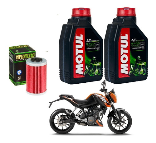 Kit Service Aceite + Filtro Ktm Duke 200 Solo En Fas Motos