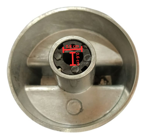 Perilla Metalica Redonda Para Estufa Ferro 12541013