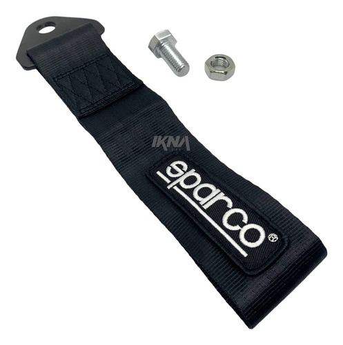 Cinta Gancho De Remolque Tow Strap Sparco Tuning - Negro