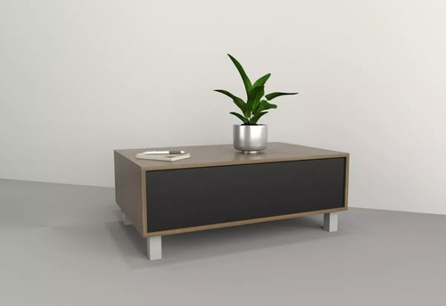 Mesa Ratona Centro Moderna Nordico 1 Cajon Oculto Tables