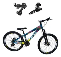 Comprar Bicicleta 24v Vikingx 26 T25 Balão Preto Câmbios Shimano Mtb