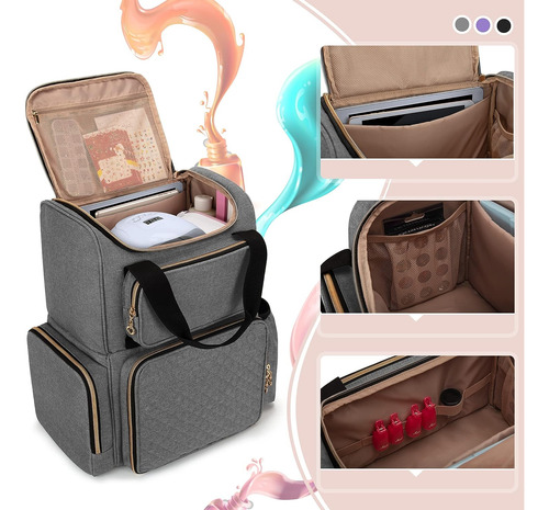 Luxja Organizador De Esmalte De Unas (version Mochila) Co...