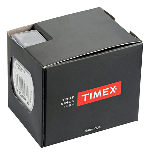 Reloj Timex Easy Reader De 38 Mm, Carcasa De Piel Plateada Y