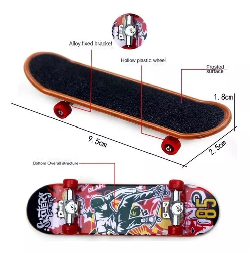 Skate De Dedo C/lixa Fingerboard +pcs Brinquedo barato - Ark Toys